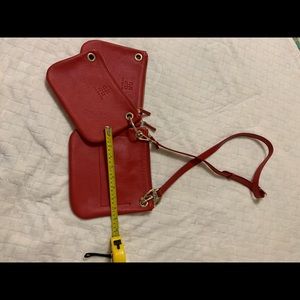 New Red leather, 3 parts, purse